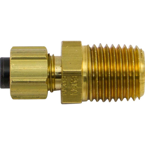 1/4" Tube O.D. x 1/4" MPT, Polyline Flareless Male Connector 1/4" Tube O.D. x 1/4" MPT, Polyline Flareless Male Connector