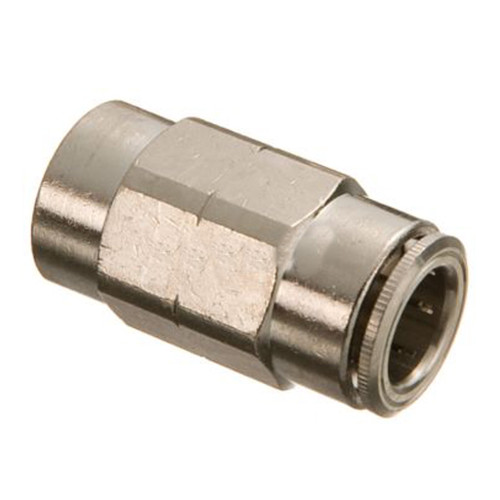 10 mm Tube O.D. x 1/4" Thread Size, Push Connect, Metric Female Connector (BSPP) - 1166X10MX4PP 10 mm Tube O.D. x 1/4" Thread Size, Push Connect, Metric Female Connector (BSPP) - 1166X10MX4PP