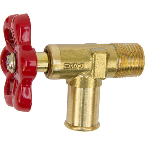 3/8" MPT, Pipe to Hose Shut-Off Drain Cock 3/8" MPT, Pipe to Hose Shut-Off Drain Cock