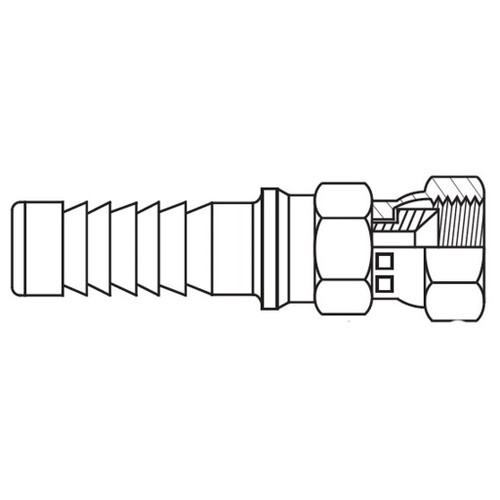 1" x 1" Male Pipe Rigid, 039 K Series, Field Attachable Hose Fittings - 03916K116 1" x 1" Male Pipe Rigid, 039 K Series, Field Attachable Hose Fittings - 03916K116