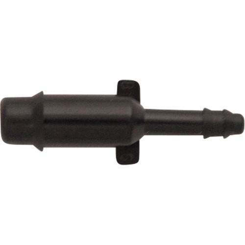 3x Straight Hose Connectors – 14mm To 16mm Reducer, Black Plastic, 74mm Length (209E)
