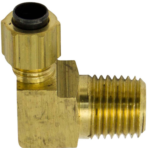 1/4" Tube O.D. x 3/8 MPT, Polyline Flareless Male Elbow
