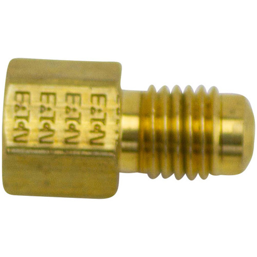 3/16" Female Standard Flare Seat x 3/16" Male Bubble Flare Tube 3/16" Female Standard Flare Seat x 3/16" Male Bubble Flare Tube