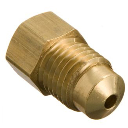 3/16" Female Inverted Flare Seat x 12 x 1.0 Male Metric Bubble Flare Thread 3/16" Female Inverted Flare Seat x 12 x 1.0 Male Metric Bubble Flare Thread