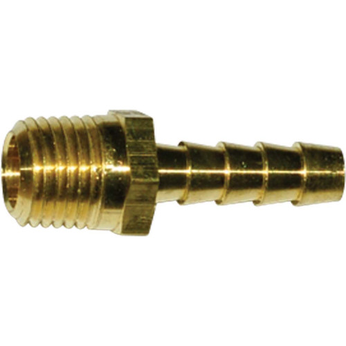 3/16" Hose x 1/4" Male Pipe (PTF Short), 105 B Series, Field Attachable Hose Fitting
