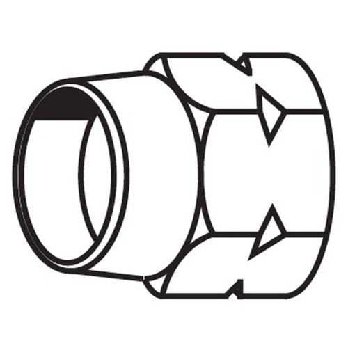 3/8" Nut, 338 B Series, Field Attachable Hose Fittings - 33806B 3/8" Nut, 338 B Series, Field Attachable Hose Fittings - 33806B