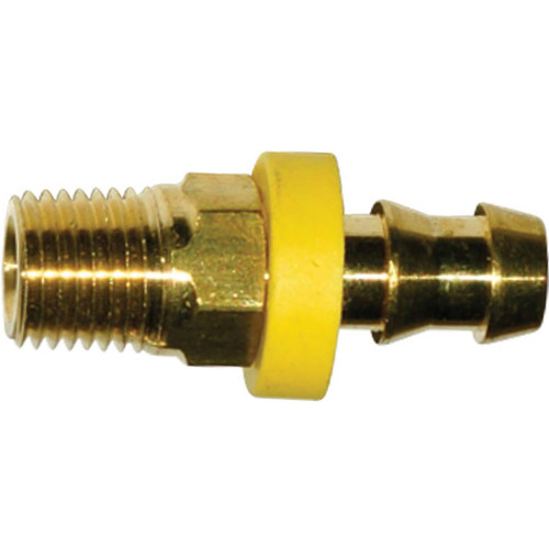 3/8" x 1/4" Male Pipe Rigid, 100 B Series, Field Attachable Hose Fittings 3/8" x 1/4" Male Pipe Rigid, 100 B Series, Field Attachable Hose Fittings