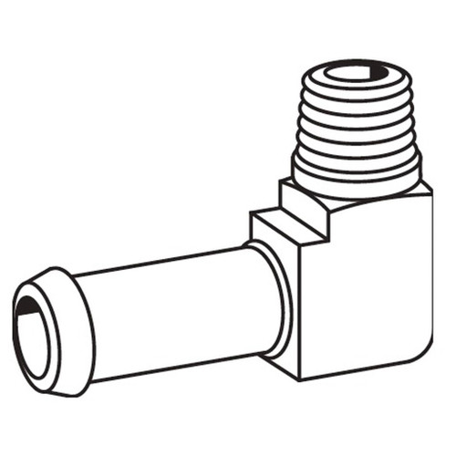 1/8" x 1/4" Male Pipe Rigid 90 deg Elbow, 057 B Series, Field Attachable Hose Fittings - 05704BC02 1/8" x 1/4" Male Pipe Rigid 90 deg Elbow, 057 B Series, Field Attachable Hose Fittings - 05704BC02