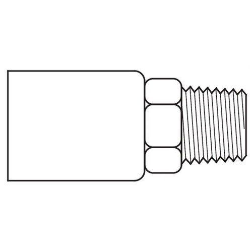 1/2" Male Pipe Rigid, Coll-O-Crimp 338 P Series Hose Fittings 1/2" Male Pipe Rigid, Coll-O-Crimp 338 P Series Hose Fittings