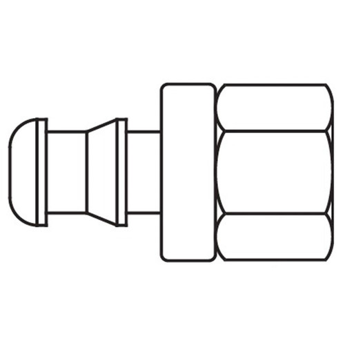 1/4" x 3/16" Female Inverted Rigid, 100 B Series, Field Attachable Hose Fittings 1/4" x 3/16" Female Inverted Rigid, 100 B Series, Field Attachable Hose Fittings