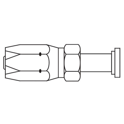 3/4" JIC 37 deg Female Swivel, 104 N Series, Field Attachable Hose Fittings - 10412N612 3/4" JIC 37 deg Female Swivel, 104 N Series, Field Attachable Hose Fittings - 10412N612