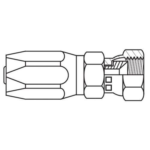 3/8" SAE 45 deg Flare Female Swivel, 247 N Series, Field Attachable Hose Fittings - 24706N406 3/8" SAE 45 deg Flare Female Swivel, 247 N Series, Field Attachable Hose Fittings - 24706N406