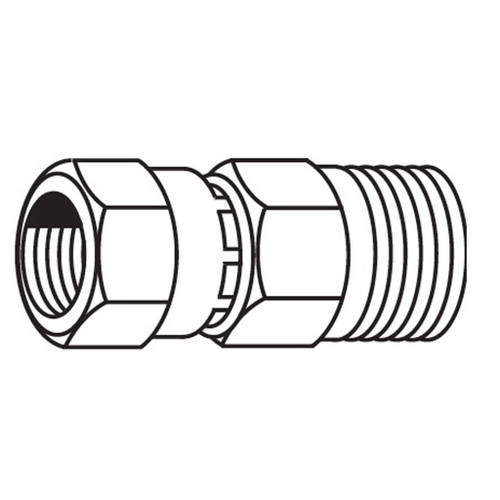 3/8" x 3/8" Female 37 Degree SAE Swivel to Male BSPP, BSP Connectors, Hose Adapters