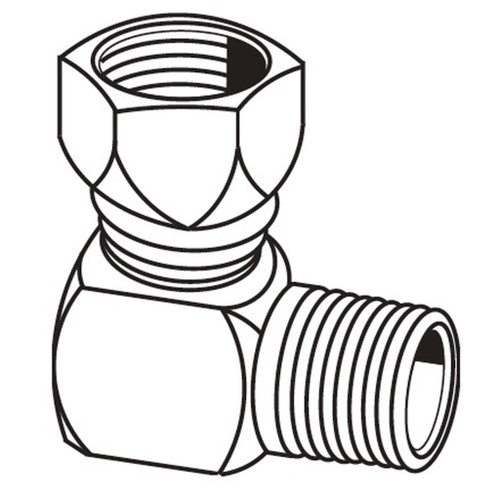 1/8" x 1/4" 90 Deg Male Pipe to 37 Deg JIC Swivel, JIC 37 Deg, Hose Adapters 1/8" x 1/4" 90 Deg Male Pipe to 37 Deg JIC Swivel, JIC 37 Deg, Hose Adapters
