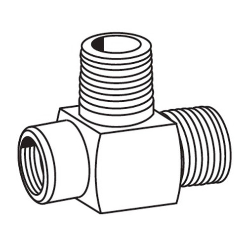 1/2" x 1/2" x 1/2" Female Run Tee, Steel Hose Adapters 1/2" x 1/2" x 1/2" Female Run Tee, Steel Hose Adapters