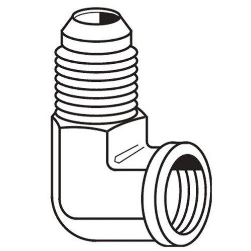 1/4" x 1/8" 90 Degree Female Elbow, JIC 37 Degree, Hose Adapters
