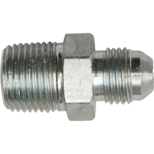 1/2" x 1/4" Male Connector, JIC 37 Degree, Hose Adapters