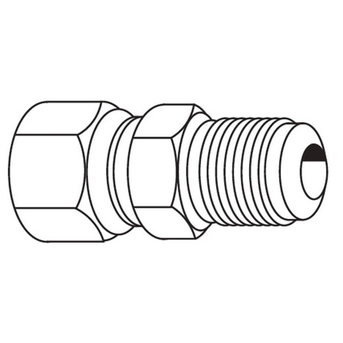1" Male JIC 37 Degree SAE to Female FOR-SEAL, For-Seal, Hose Adapters