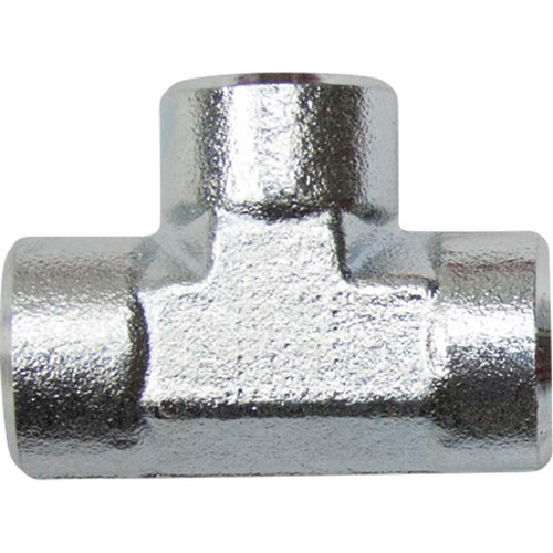 3/8" x 3/8" x 3/8" Tee, Steel Hose Adapters