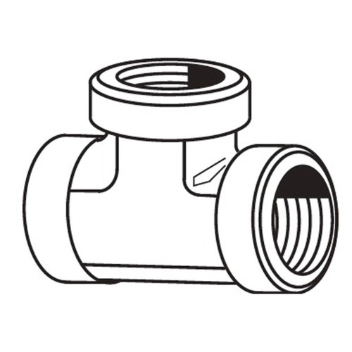 3/4" x 3/4" x 3/4" Tee, Steel Hose Adapters 3/4" x 3/4" x 3/4" Tee, Steel Hose Adapters