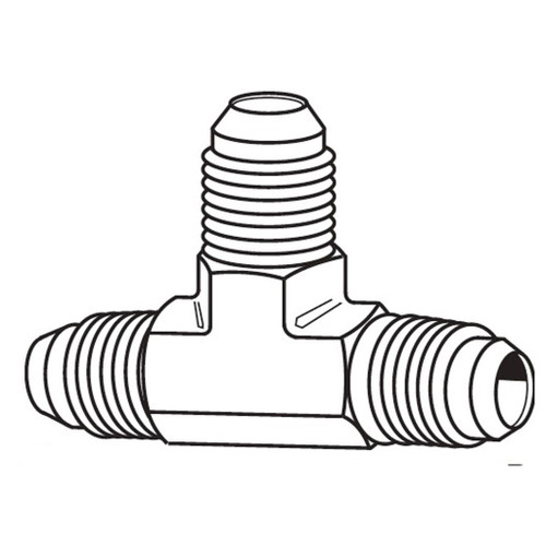 1/4"x 1/4" x 1/4" Male SAE 37 Degree Tee 1/4"x 1/4" x 1/4" Male SAE 37 Degree Tee