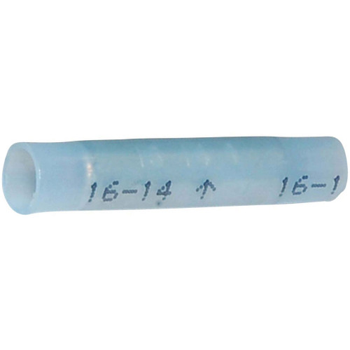 16-14 AWG, Butt Splice Terminal, Nylon Insulated, 25 pack 16-14 AWG, Butt Splice Terminal, Nylon Insulated, 25 pack