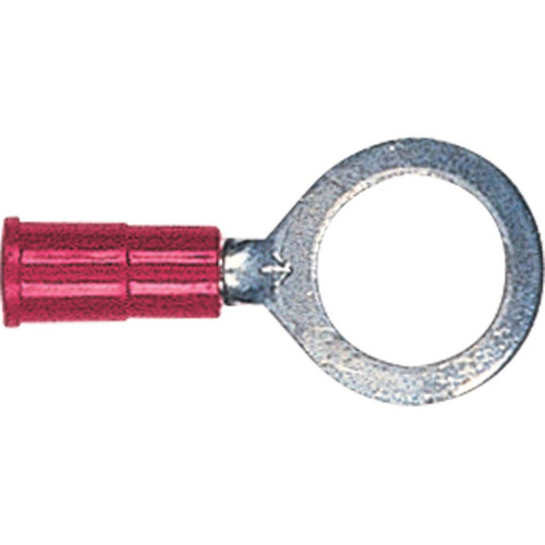 22-18 AWG, 3/8" Stud Size, Ring Terminal, Vinyl Insulated 22-18 AWG, 3/8" Stud Size, Ring Terminal, Vinyl Insulated