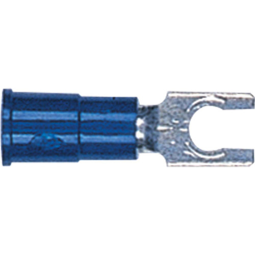 16-14 AWG, #8 Stud Size, Locking Fork Terminal, Vinyl Insulated 16-14 AWG, #8 Stud Size, Locking Fork Terminal, Vinyl Insulated