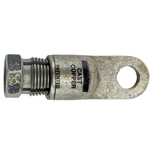 Yellow, 4/0 AWG, 1/2" Stud, Quick Heavy Walled Compression Lugs with Compression Nut Yellow, 4/0 AWG, 1/2" Stud, Quick Heavy Walled Compression Lugs with Compression Nut