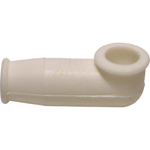 9/16" x 7/16" White Electrical Terminal Boot - 2-1/2" Length