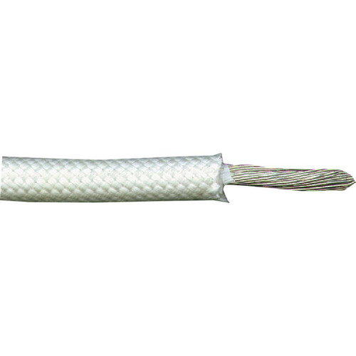 8 AWG, White, 100 ft Silicone High-Temperature