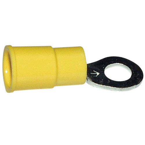 12-10 AWG, #10 Stud Size, Ring Terminal, Vinyl Insulated 12-10 AWG, #10 Stud Size, Ring Terminal, Vinyl Insulated
