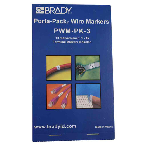 Wire Marker Book - Numbers 1 thru 45