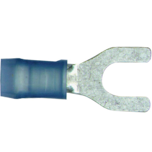 16-14 AWG, #10 Stud Size, Fork Terminal, Nylon Insulation 16-14 AWG, #10 Stud Size, Fork Terminal, Nylon Insulation