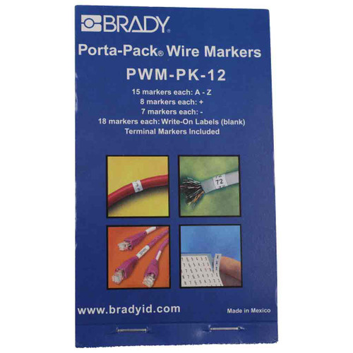 Wire Marker Book - Letters A thru Z, Blank, +,- Wire Marker Book - Letters A thru Z, Blank, +,-