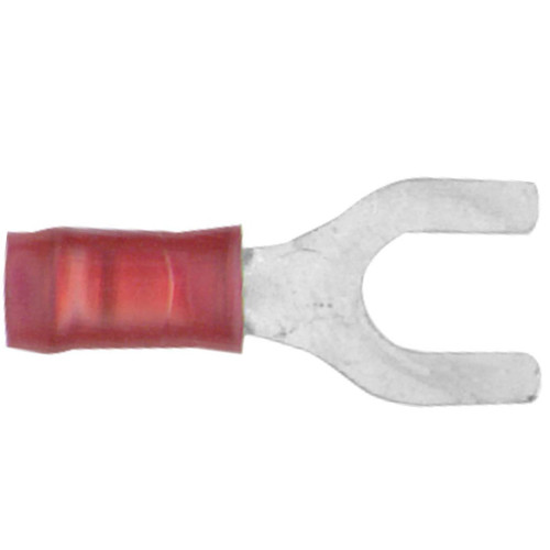 22-16 AWG, #10 Stud Size, Fork Terminal, Nylon Insulation 22-16 AWG, #10 Stud Size, Fork Terminal, Nylon Insulation