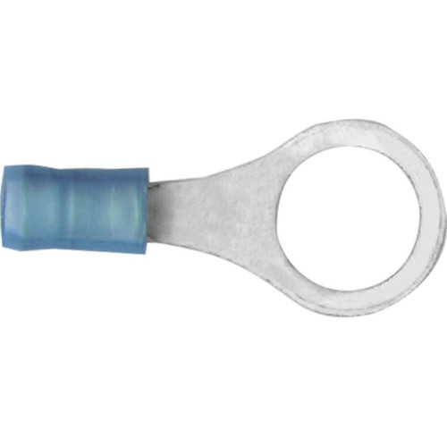16-14 AWG, 3/8" Stud Size, Ring Terminal, Nylon Insulation - Mil Spec 16-14 AWG, 3/8" Stud Size, Ring Terminal, Nylon Insulation - Mil Spec