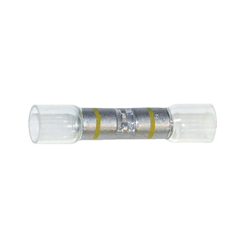 12 - 10 AWG, Butt Connector, Crimp-N-Seal Crystal Clear Window 12 - 10 AWG, Butt Connector, Crimp-N-Seal Crystal Clear Window
