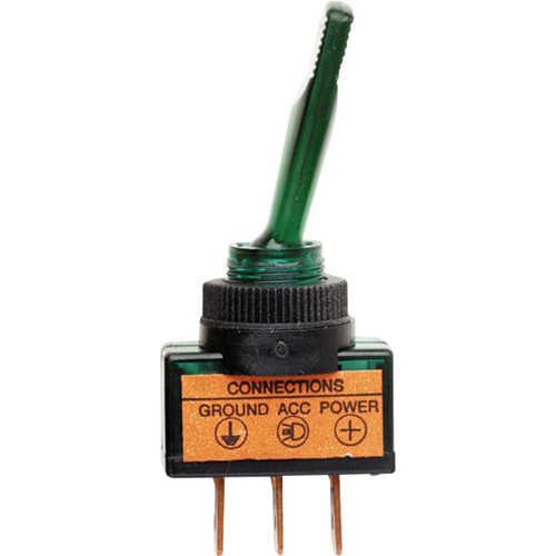 20 AMP, 12 VDC Blue, Illuminated Toggle Switch - Hi-Line Inc.