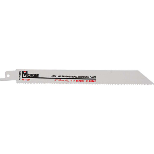 8" x 3/4" x .035 - 10/14 T.P.I. Reciprocating Saw Blade 8" x 3/4" x .035 - 10/14 T.P.I. Reciprocating Saw Blade