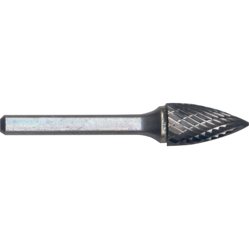 Carbide Burs - Tree With Pointed End, 3/8" Head