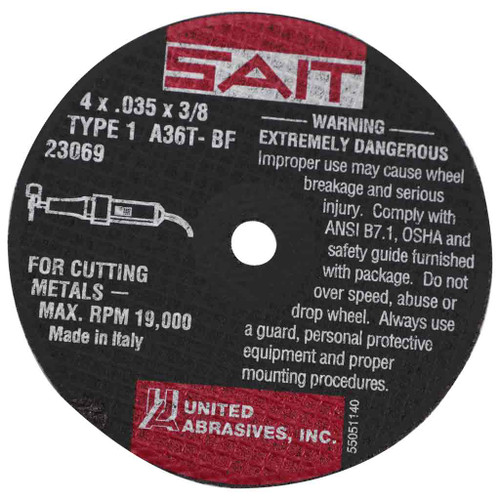 4" General Purpose Cut-Off Wheel - .035" Width, 3/8" Bore 4" General Purpose Cut-Off Wheel - .035" Width, 3/8" Bore