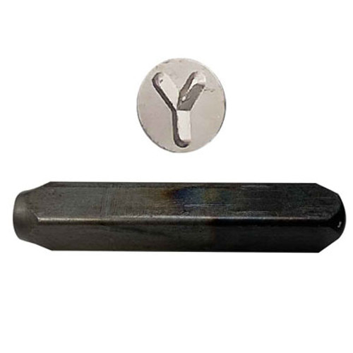 Y Hand Stamp 1/8"