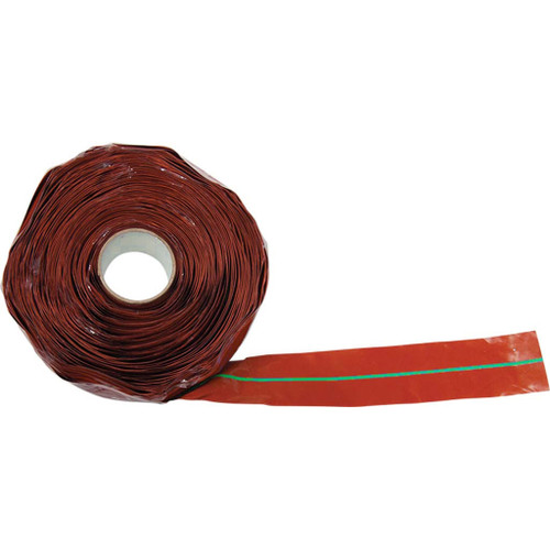 1" Red w/ Green Stripe Silicone Self-Fusing Tape