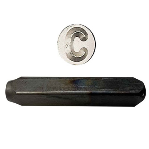 "C" Hand Stamp 1/4"