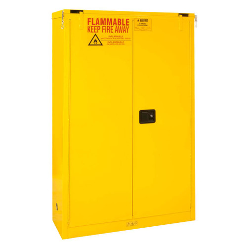 Flammable Safety Cabinet - 45 Gallon Capacity, 2 Shelves Flammable Safety Cabinet - 45 Gallon Capacity, 2 Shelves