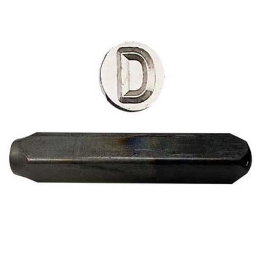 "D" Hand Stamp 1/4"
