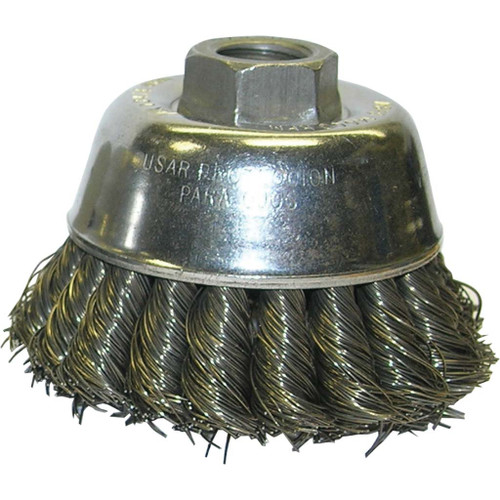 2-3/4 in, Cup - Knot Wire Brushes - 5/8" Arbor 2-3/4 in, Cup - Knot Wire Brushes - 5/8" Arbor