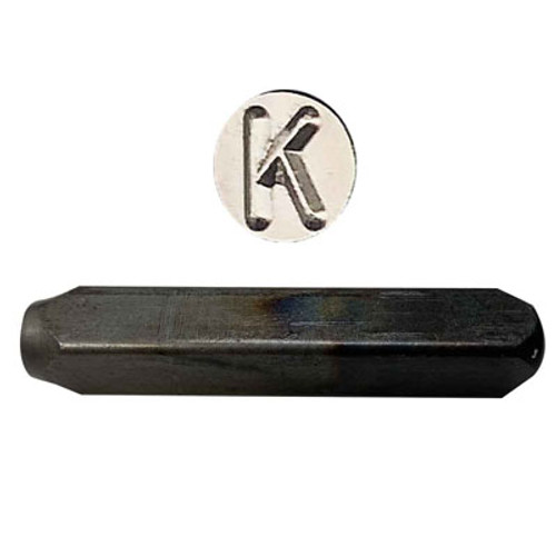 "K" Hand Stamp 1/4"