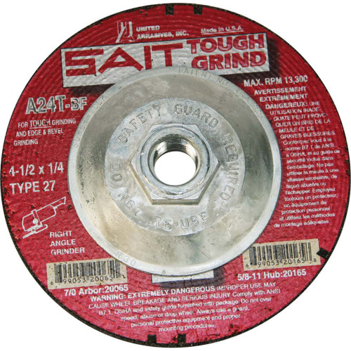 5" General Purpose Grinding Wheels - 24 Grit